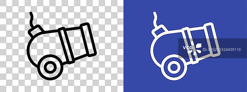 火炮的图标标志轮廓图片素材