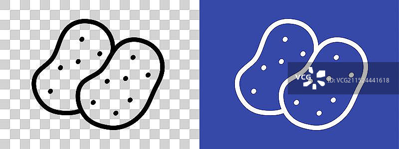 土豆图标标志合集图片素材