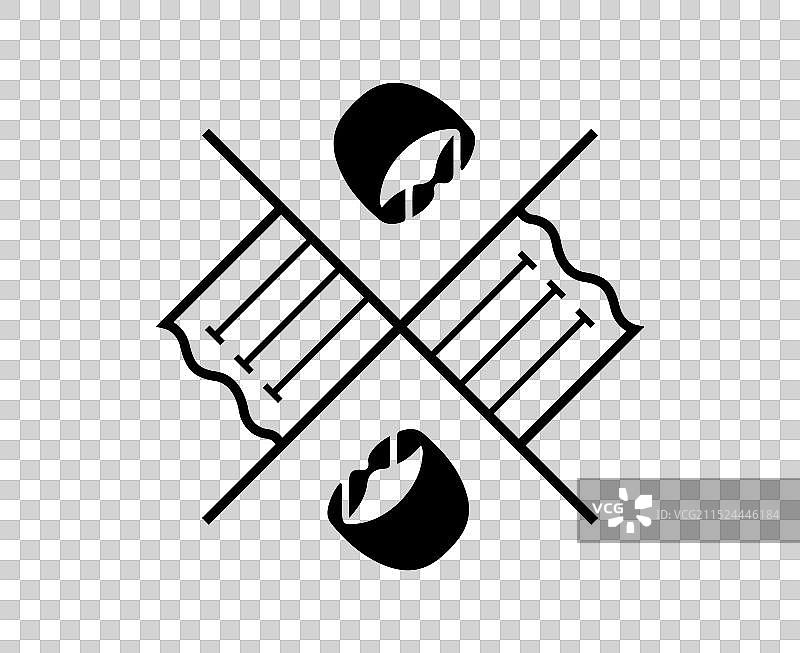 2024年巴黎奥运会游泳项目象形图图片素材