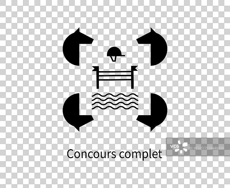 巴黎奥运会三项赛象形图图片素材