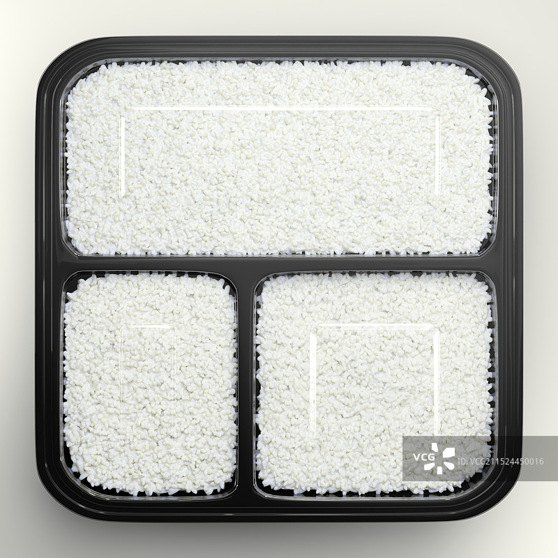 有着黑色底部的外卖快餐包装盒图片素材