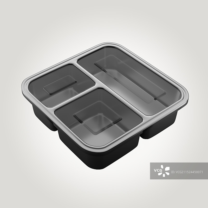 有着黑色底部的外卖快餐包装盒图片素材