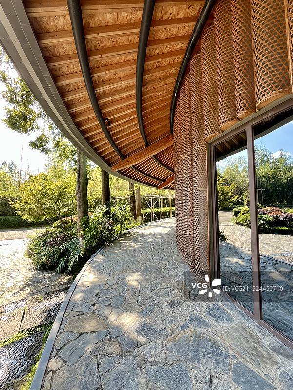 成都市崇州道明竹艺村竹里图片素材