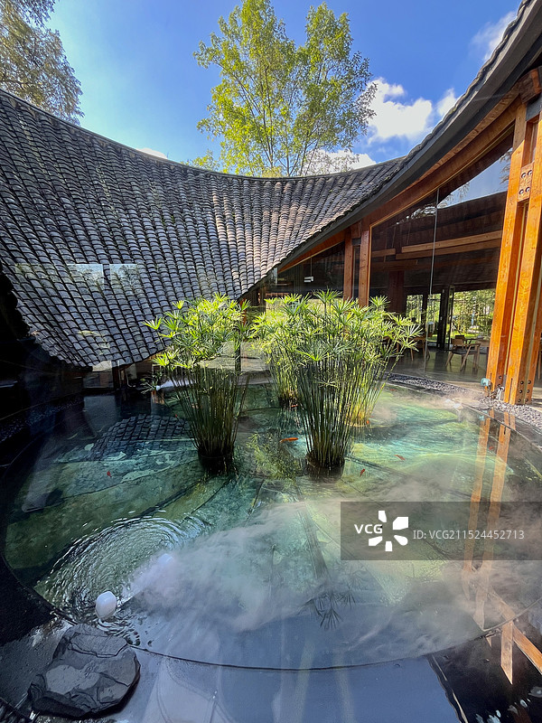 成都市崇州道明竹艺村竹里图片素材