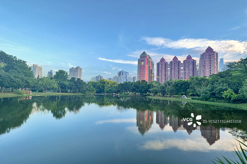 秋水天长-深圳福田图片素材