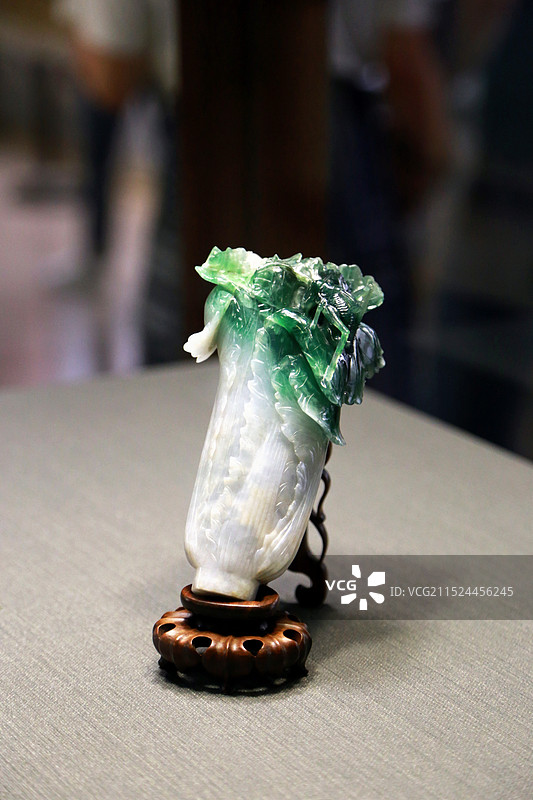 台北故宫博物院 翠玉白菜图片素材
