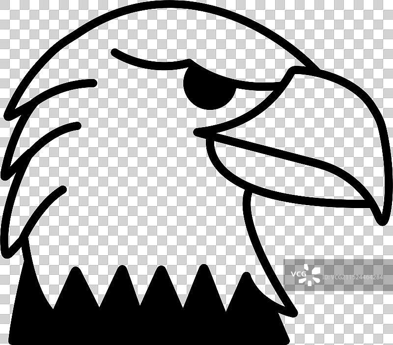 线性猎隼图标图片素材