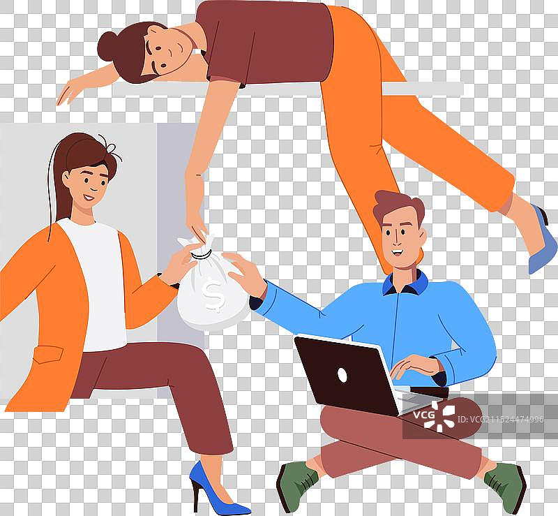 扁平风格的Web互助基金合集图片素材