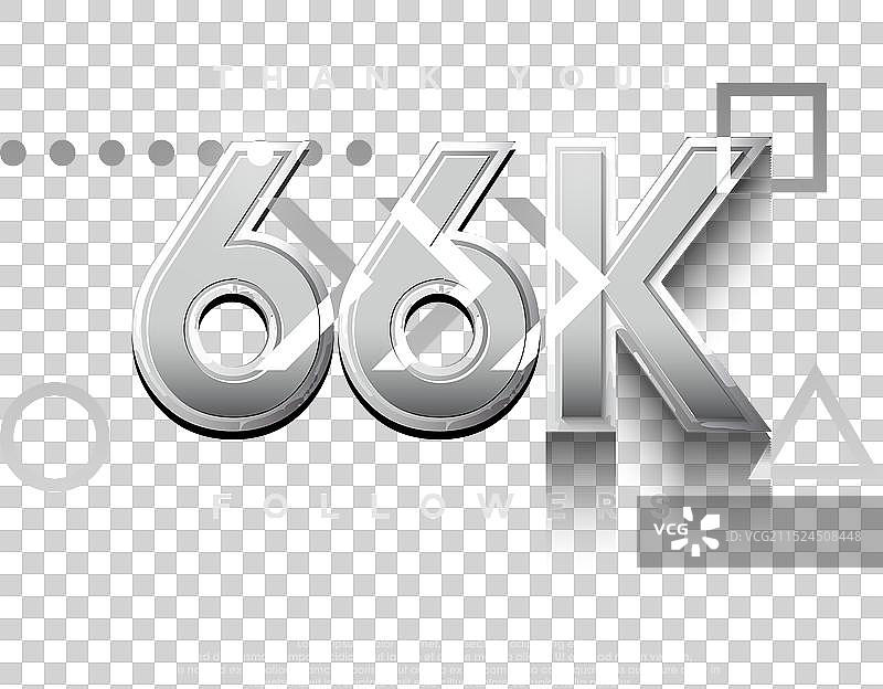 感谢6.6万粉丝的银色背景图片素材