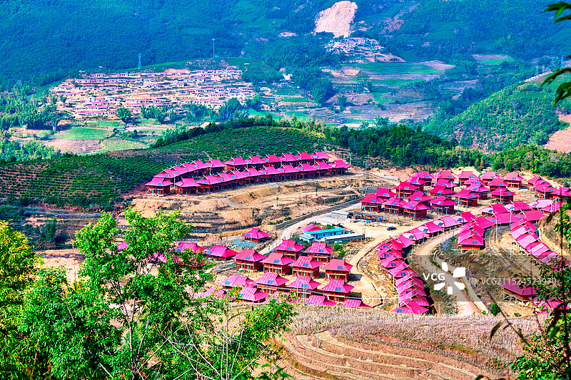 云南临沧翁丁原始部落图片素材