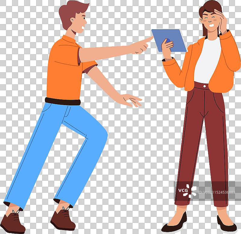 扁平化耻辱人物图片素材