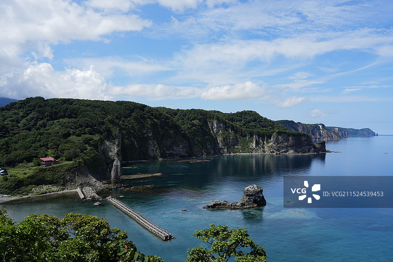 北海道积丹半岛黄金岬图片素材