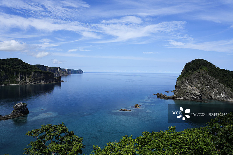 北海道积丹半岛黄金岬图片素材