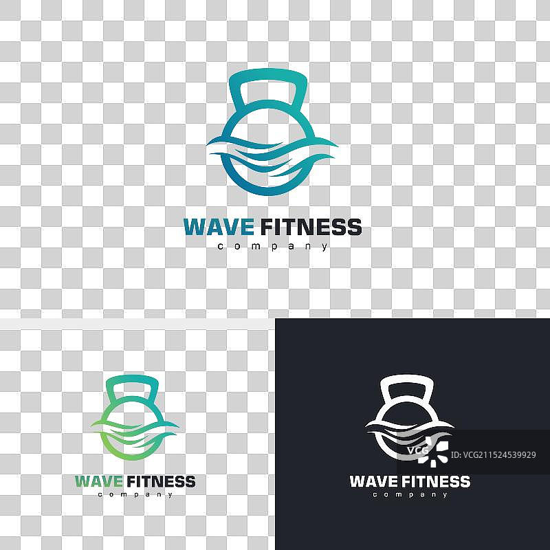 自然健身健美logo概念图片素材