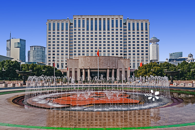 上海，上海市人民政府大楼。图片素材