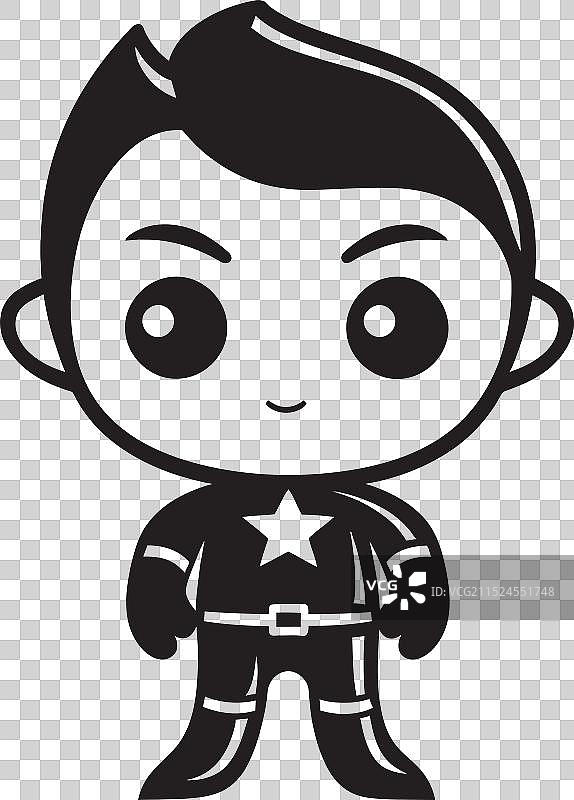 可爱英雄迷你漫威logo图片素材