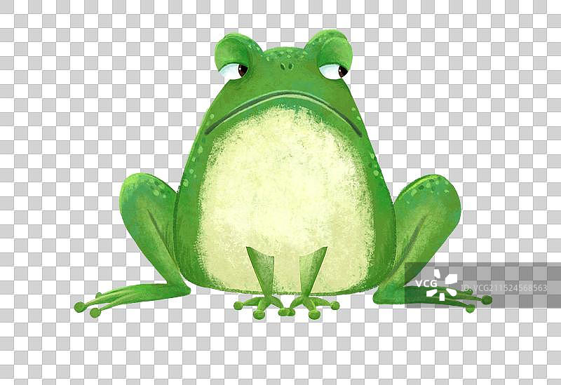 一只卡通青蛙图片素材