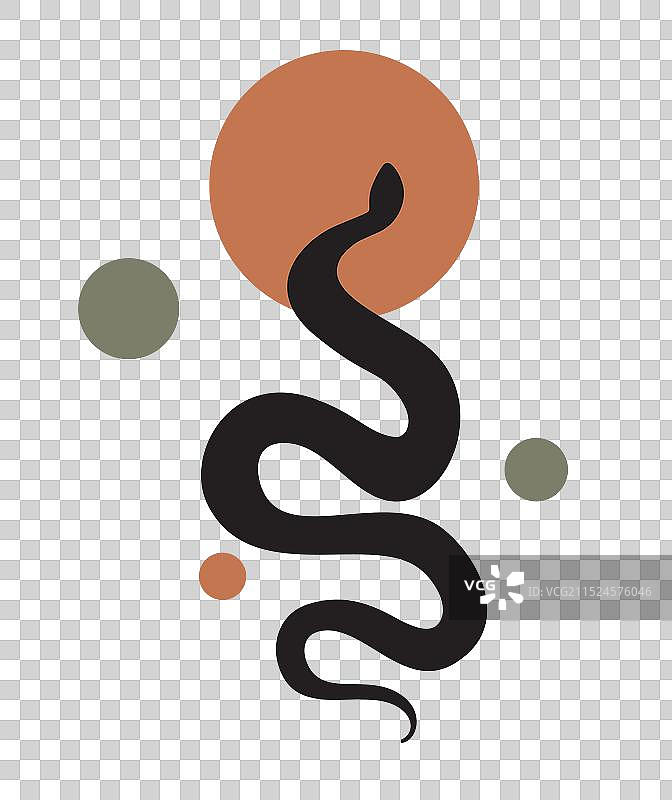 极简主义蛇海报图片素材