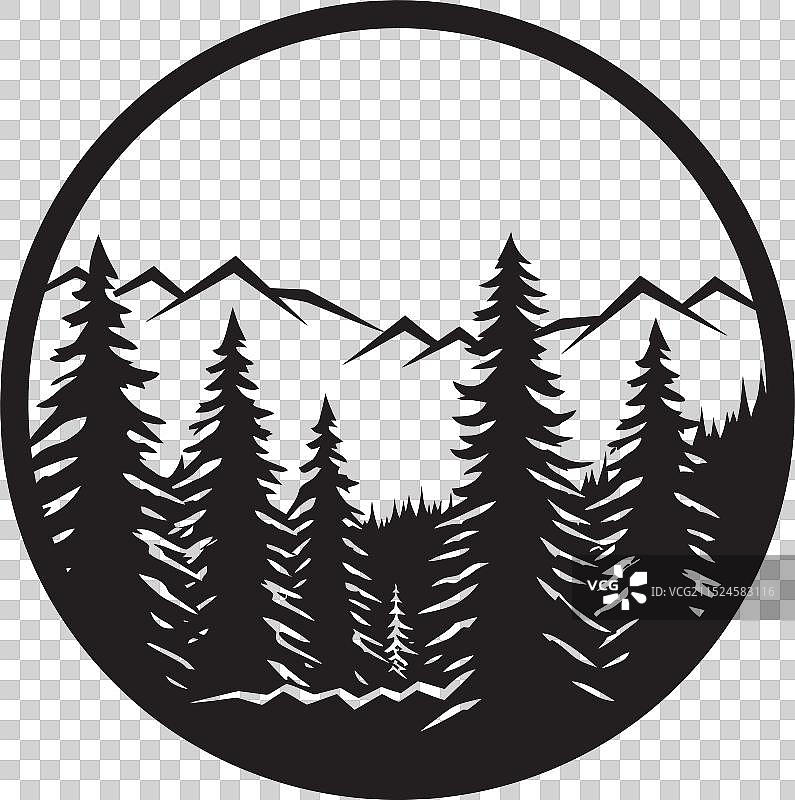 世界北部森林的自然美景图片素材