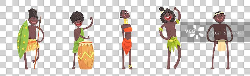 赤脚的中国台湾少数民族人物图片素材