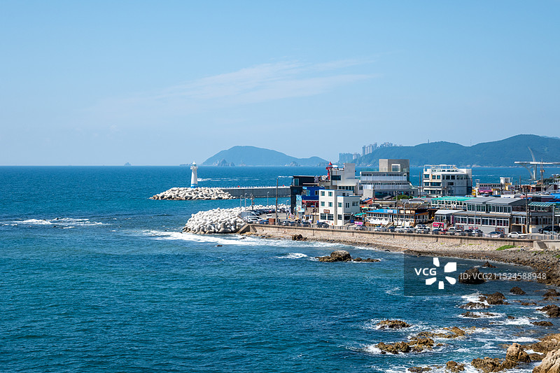 海边城市风光 釜山图片素材
