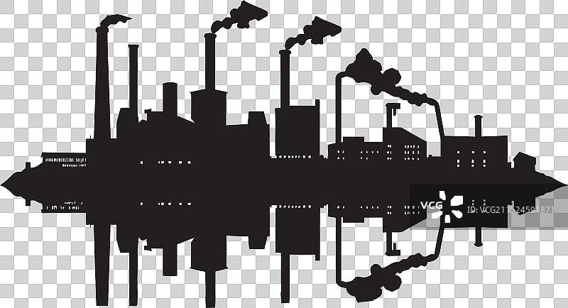 工业工厂黑色字形图片素材