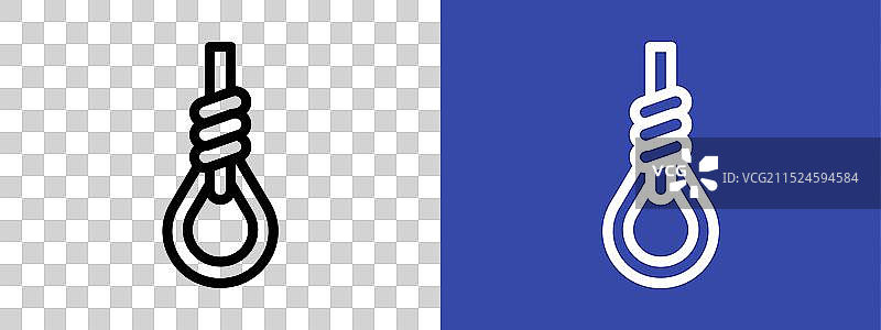 绞刑架轮廓图标图片素材