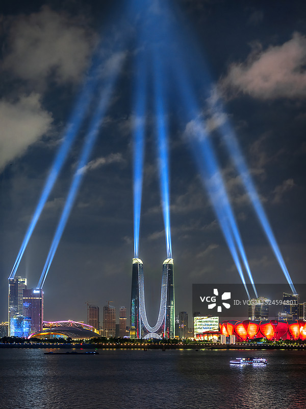 杭州灯光秀图片素材