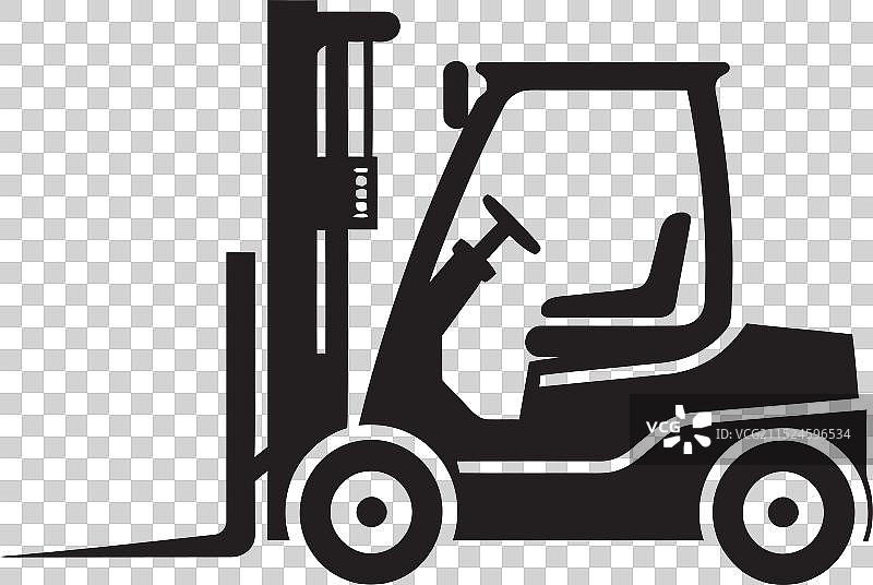 仓库车轮叉车标志图片素材