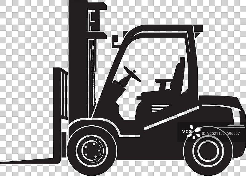 叉车装载标志图片素材