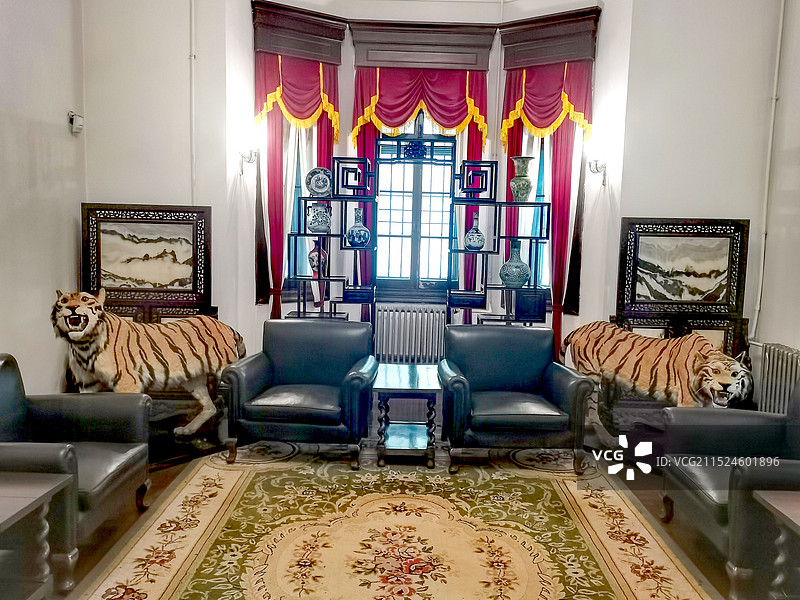 张学良旧居老虎厅图片素材