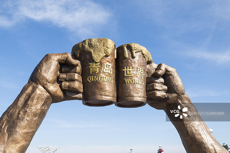 青岛金沙滩啤酒城图片素材