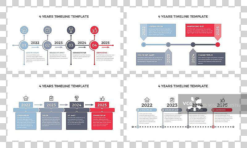 时间轴演示幻灯片图片素材