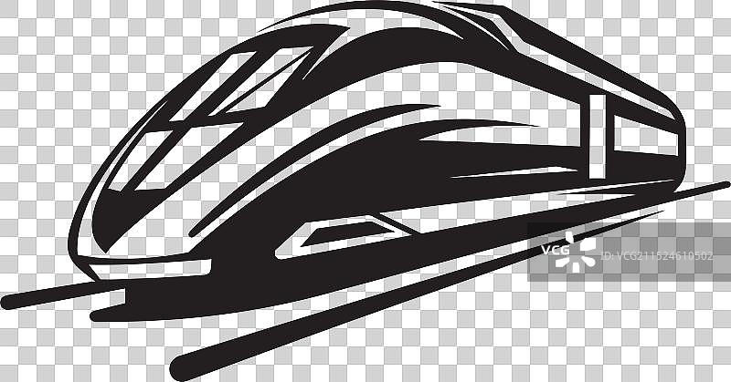 子弹速度的快速条纹标志设计图片素材