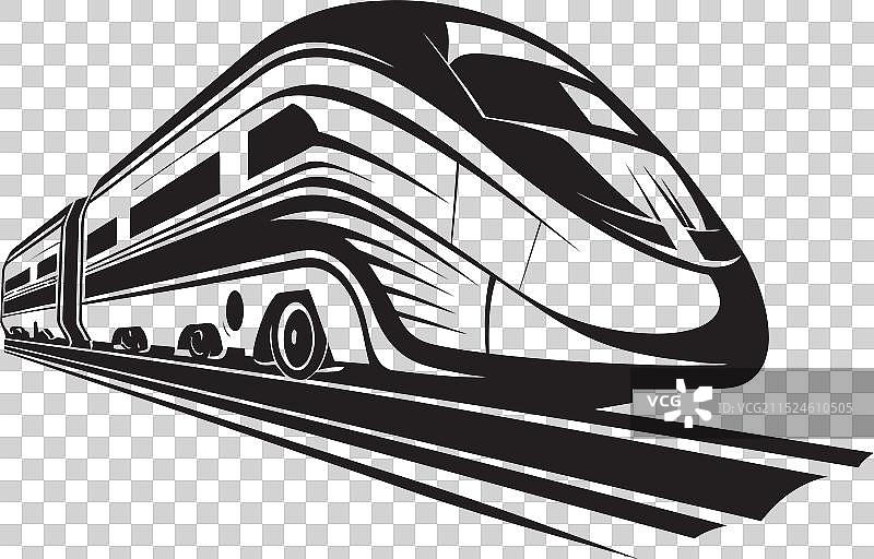 流线型黑色标志图片素材