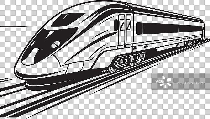 高速流线型黑色logo图片素材