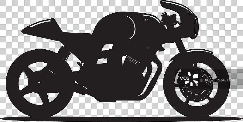 街头赛车黑色咖啡赛车手标志符号图片素材