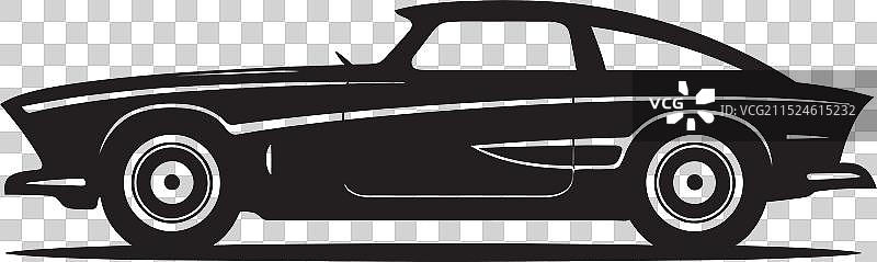 复古速度黑色汽车标志符号图片素材