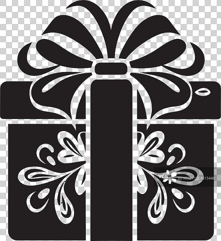 庆祝礼品展示盒图标设计图片素材