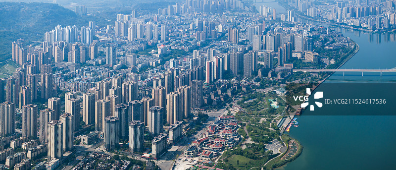 重庆合川城市风光图片素材