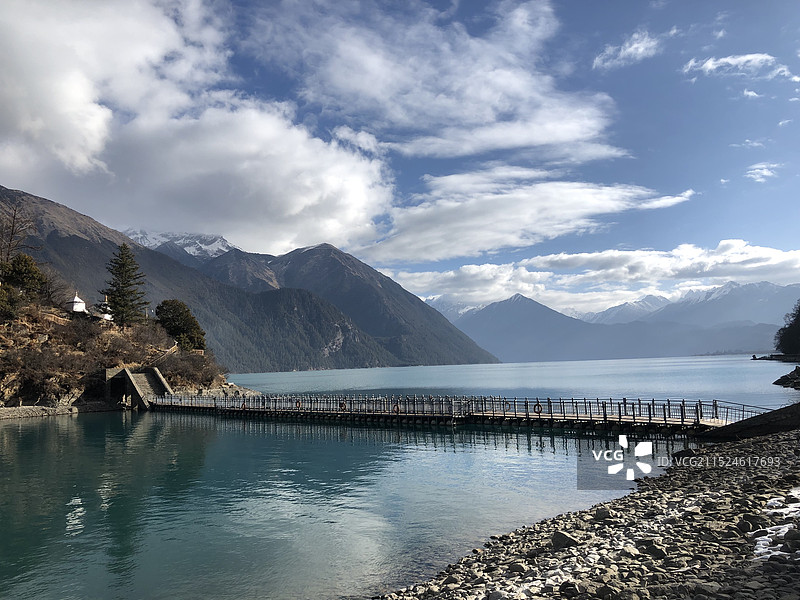 巴松措图片素材