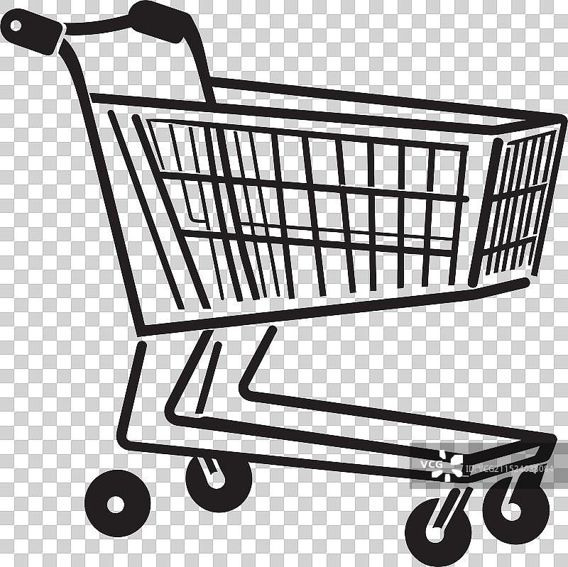 购物手推车标志图片素材