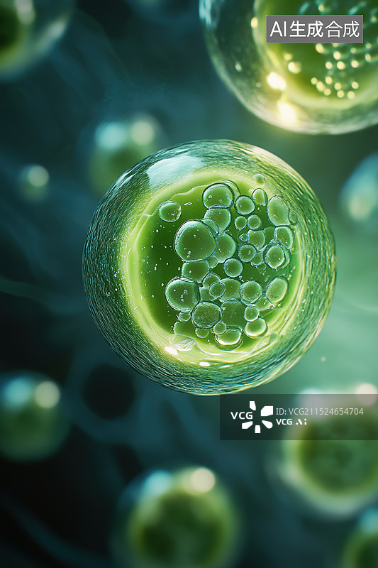 【AI数字艺术】病毒 细菌 的微观结构图片素材
