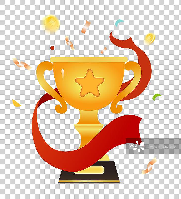 销售促销喜报战报冠军奖杯矢量元素图片素材