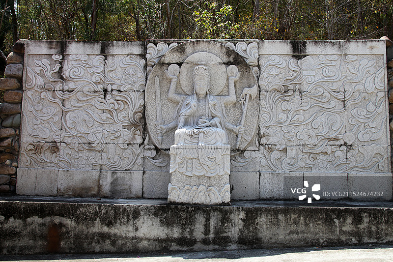 海南三亚南山寺图片素材