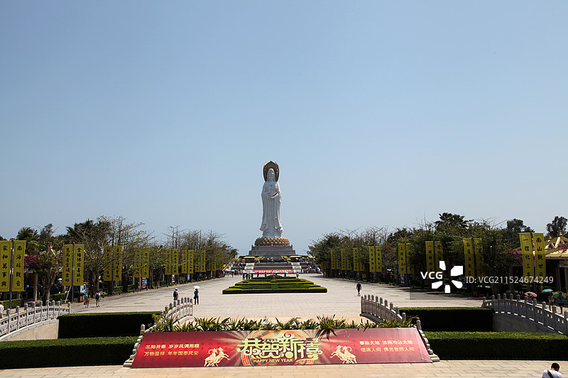 海南三亚南山寺图片素材
