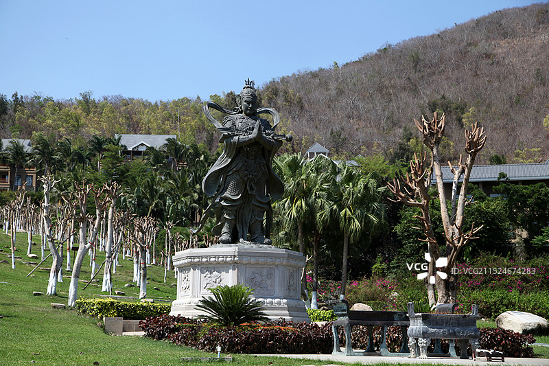 海南三亚南山寺图片素材