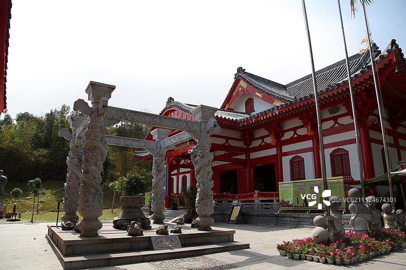 海南三亚南山寺图片素材