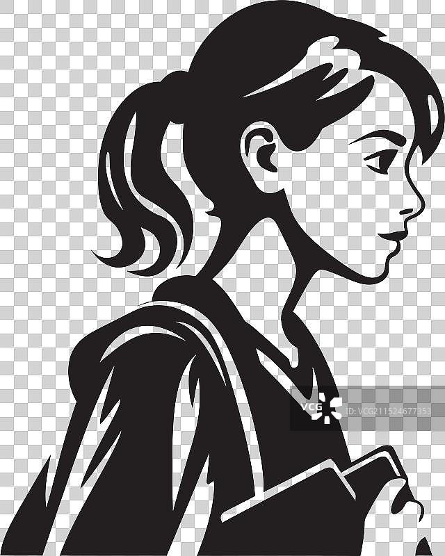 有抱负的黑色Femmefutures标志符号图片素材