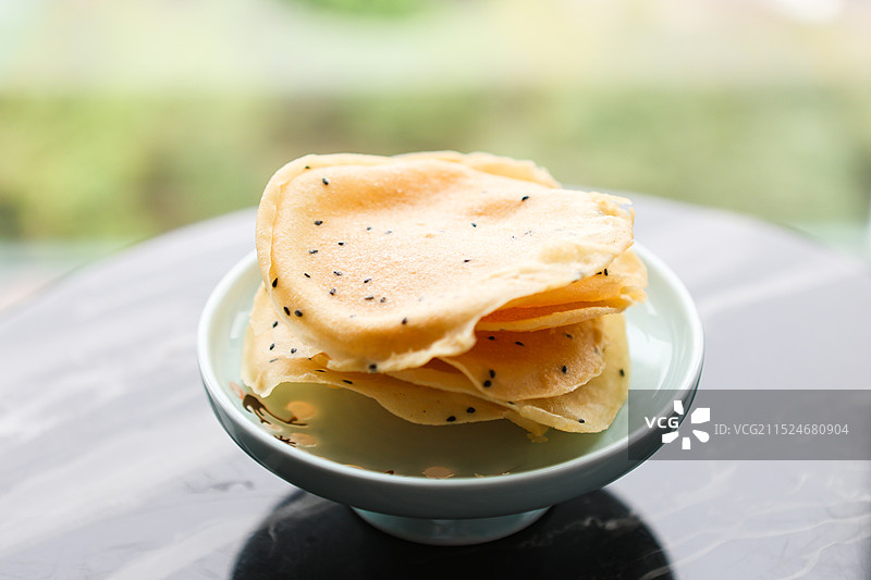 郴州著名小吃瓜片灯盏粑油盏粑制作过程和成品图片素材